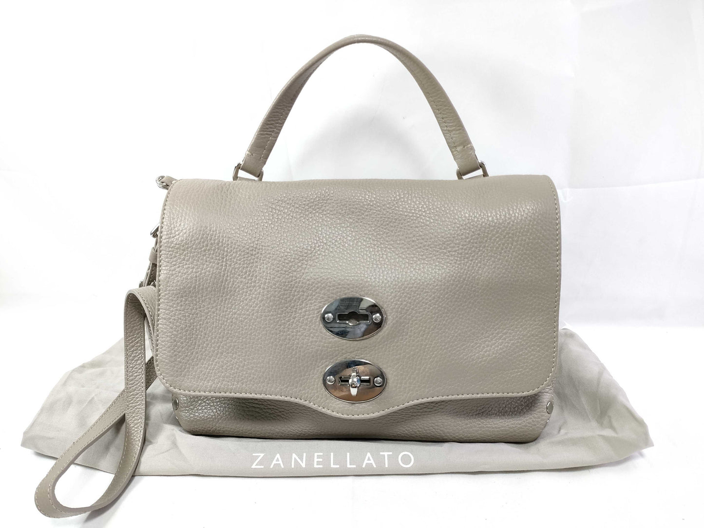 ZANELLATO Postina Small Leather/Beige Shoulder Bag