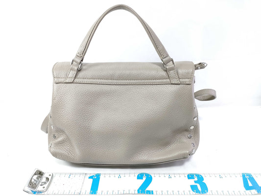 ZANELLATO Postina Small Leather/Beige Shoulder Bag