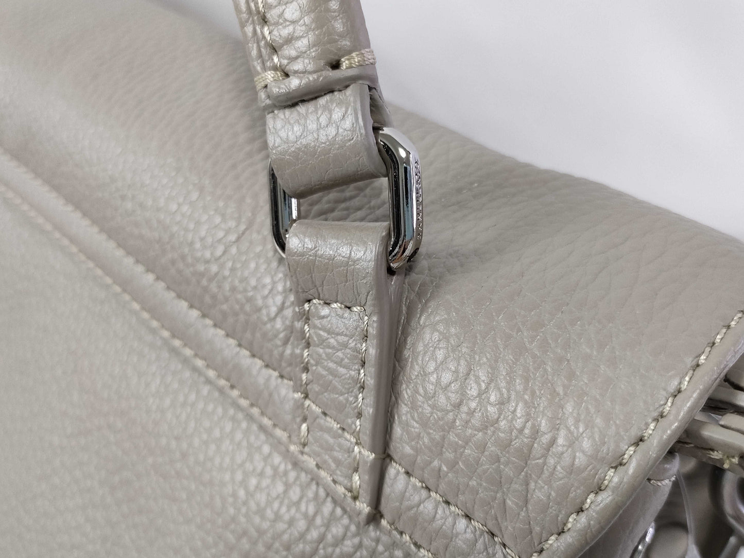 ZANELLATO Postina Small Leather/Beige Shoulder Bag