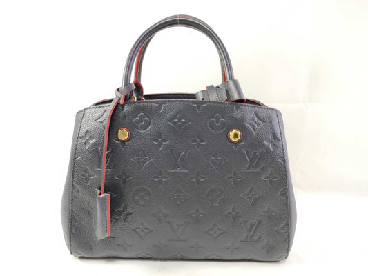 LOUIS VUITTON Monogram Unplanted LOUIS VUITTON Montaigne BB Amplification/Marine Rouge Handbag