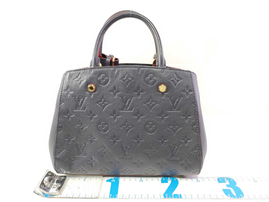 LOUIS VUITTON Monogram Unplanted LOUIS VUITTON Montaigne BB Amplification/Marine Rouge Handbag