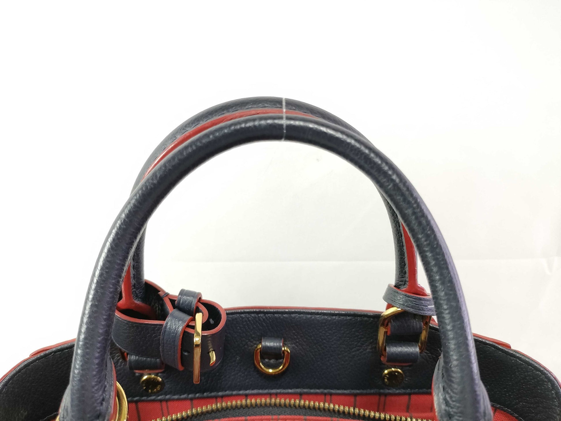 LOUIS VUITTON Monogram Unplanted LOUIS VUITTON Montaigne BB Amplification/Marine Rouge Handbag