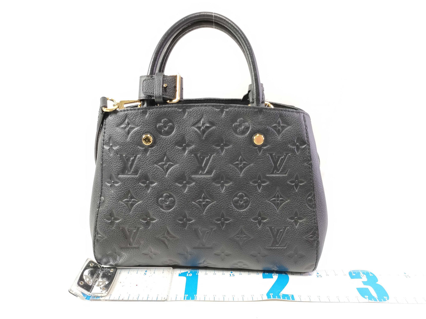 LOUIS VUITTON Monogram Unplanted LOUIS VUITTON Montaigne BB Amplification/Noir Handbag