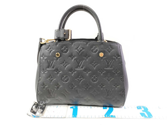 LOUIS VUITTON Monogram Unplanted LOUIS VUITTON Montaigne BB Amplification/Noir Handbag
