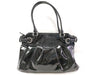 Salvatore Ferragamo Ferragamo Enamel/Black Handbag