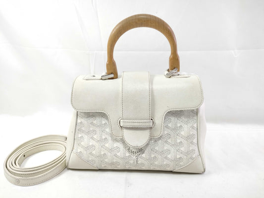 GOYARD GOYARD Saigon Mini PVC/White Handbag