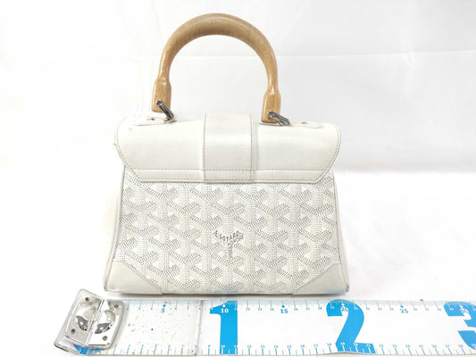 GOYARD GOYARD Saigon Mini PVC/White Handbag