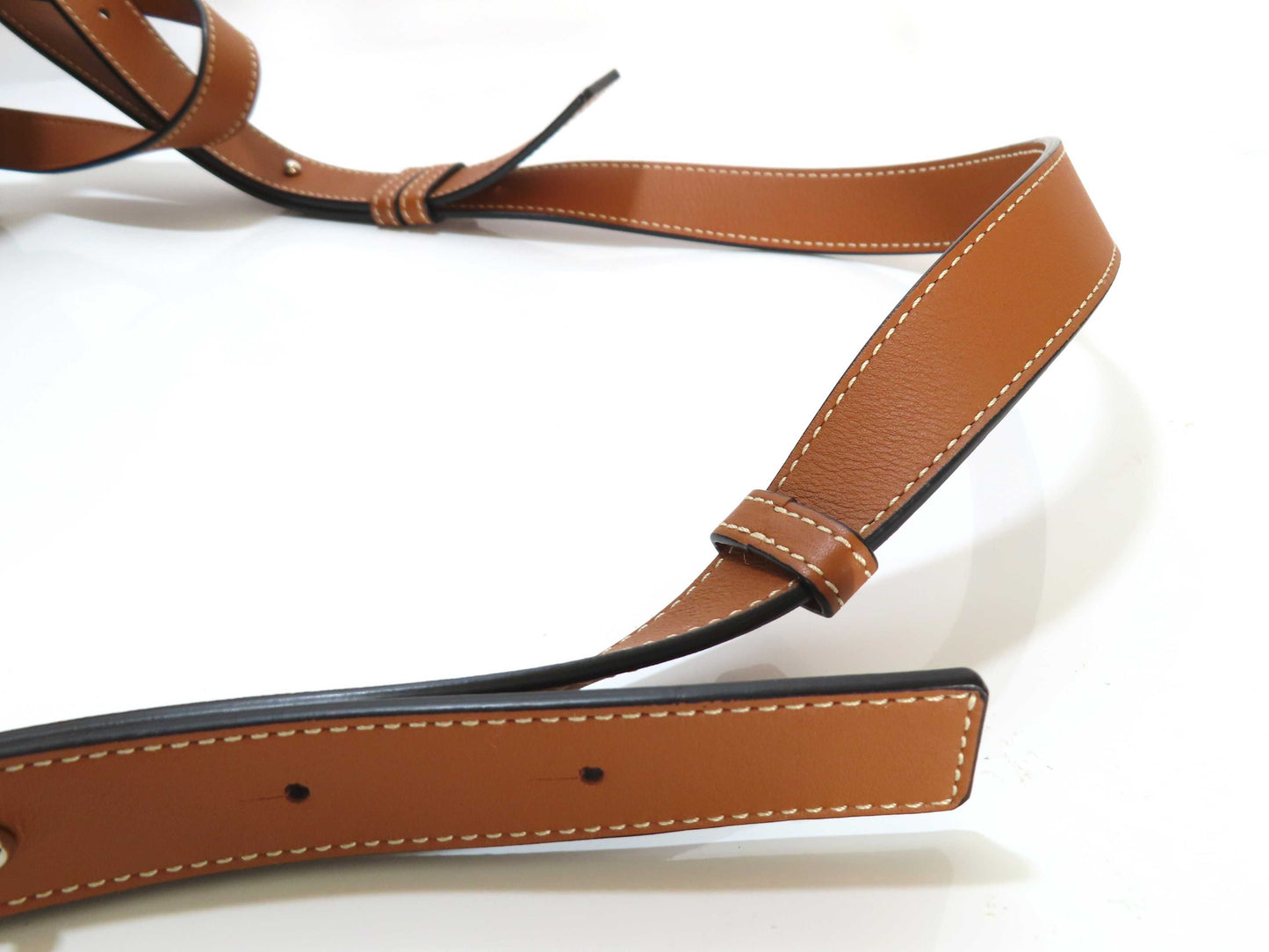 LOEWE LOEWE Hammock Small Leather/Brown & White Shoulder Bag