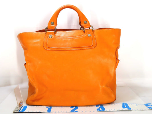CELINE Boogie Tote Bag Leather/Orange Handbag
