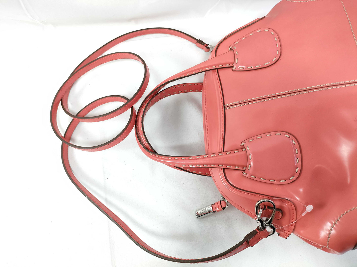 TODS TODS 2WAY Bag Patent Leather/Pink Handbag