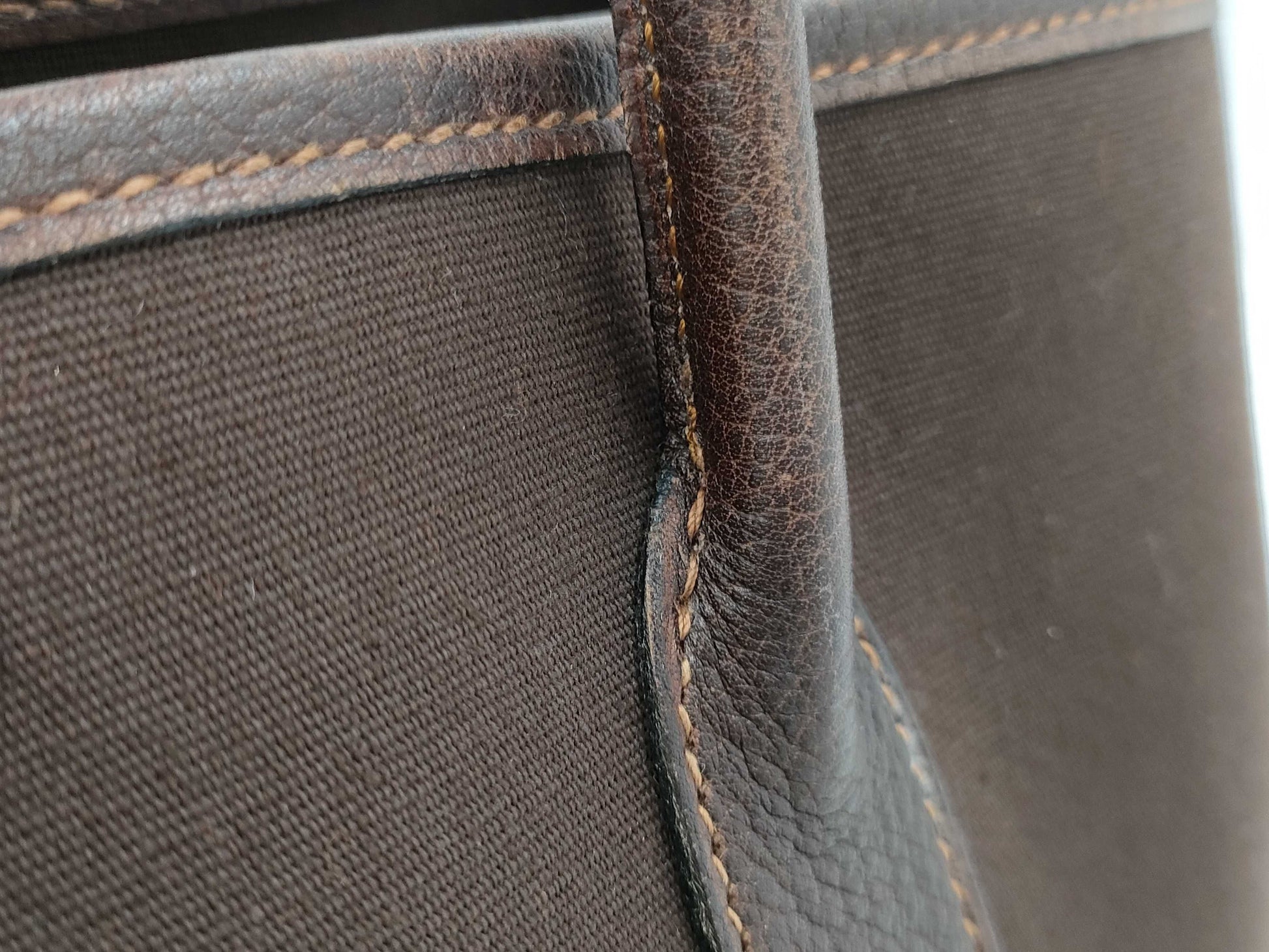 HERMES HERMES Garden Party TPM □H Engraved Handbag with Strap