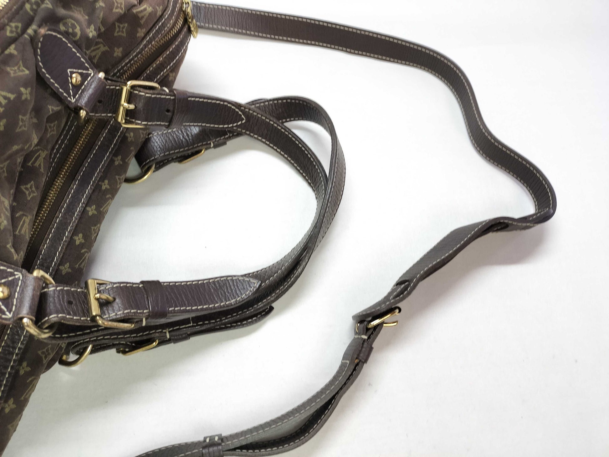 LOUIS VUITTON Monogram Mini Run LOUIS VUITTON Monogram Mini Run Sack Araj Ebenu 2wey Matte SR0067 Handbag