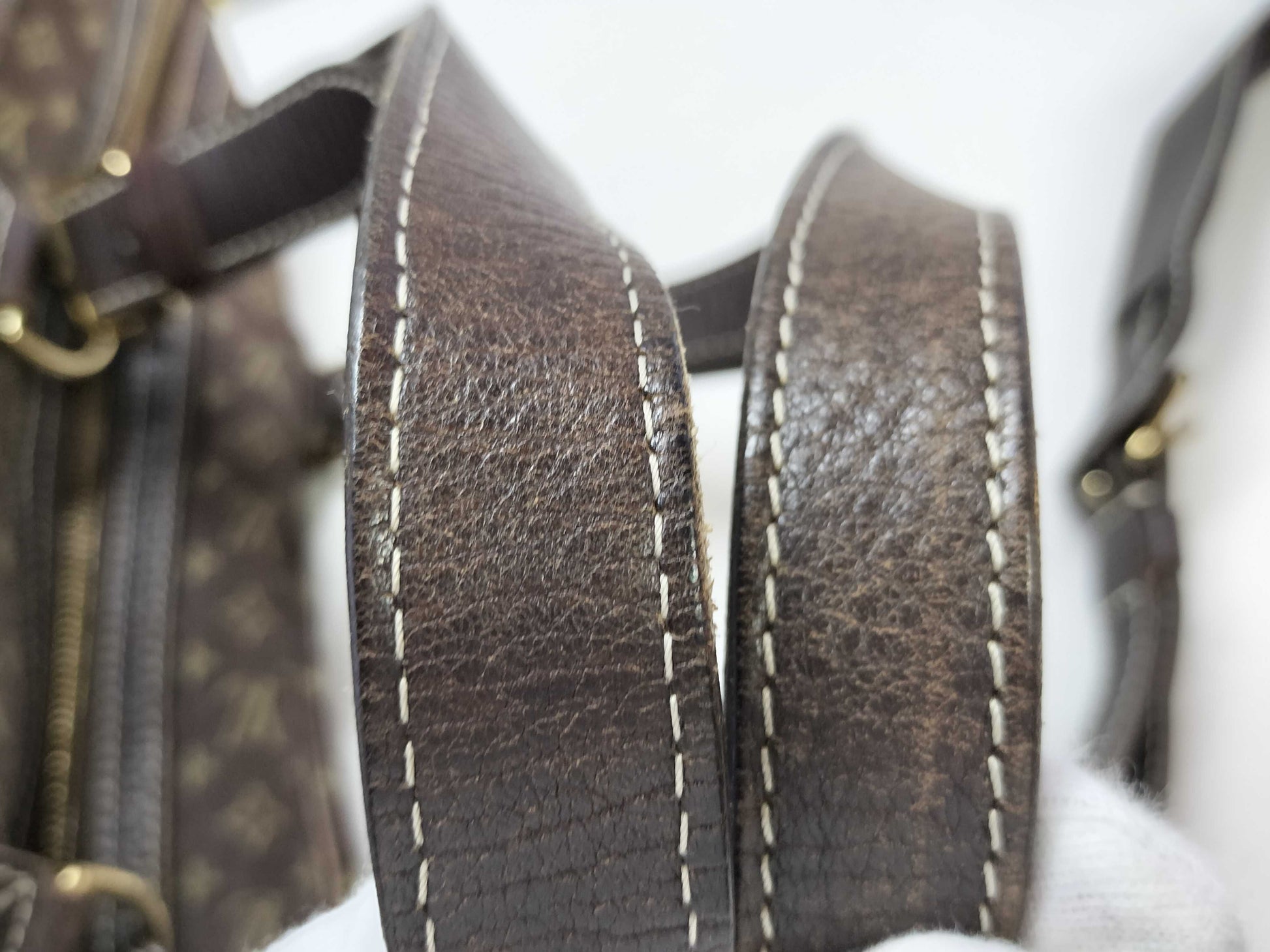 LOUIS VUITTON Monogram Mini Run LOUIS VUITTON Monogram Mini Run Sack Araj Ebenu 2wey Matte SR0067 Handbag