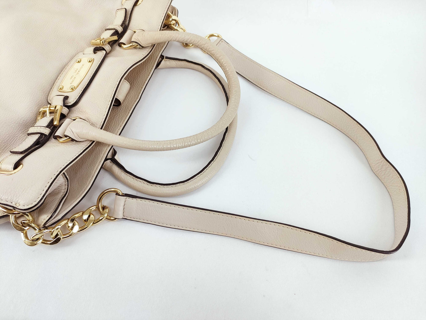 Michael Kors Mark Jacobs 2way Grain Leather White Handbag