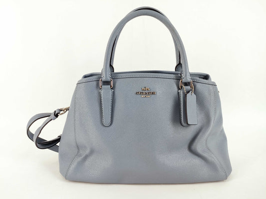 COACH COACH 2way Shoulder Bag Light Blue 57527 Handbag