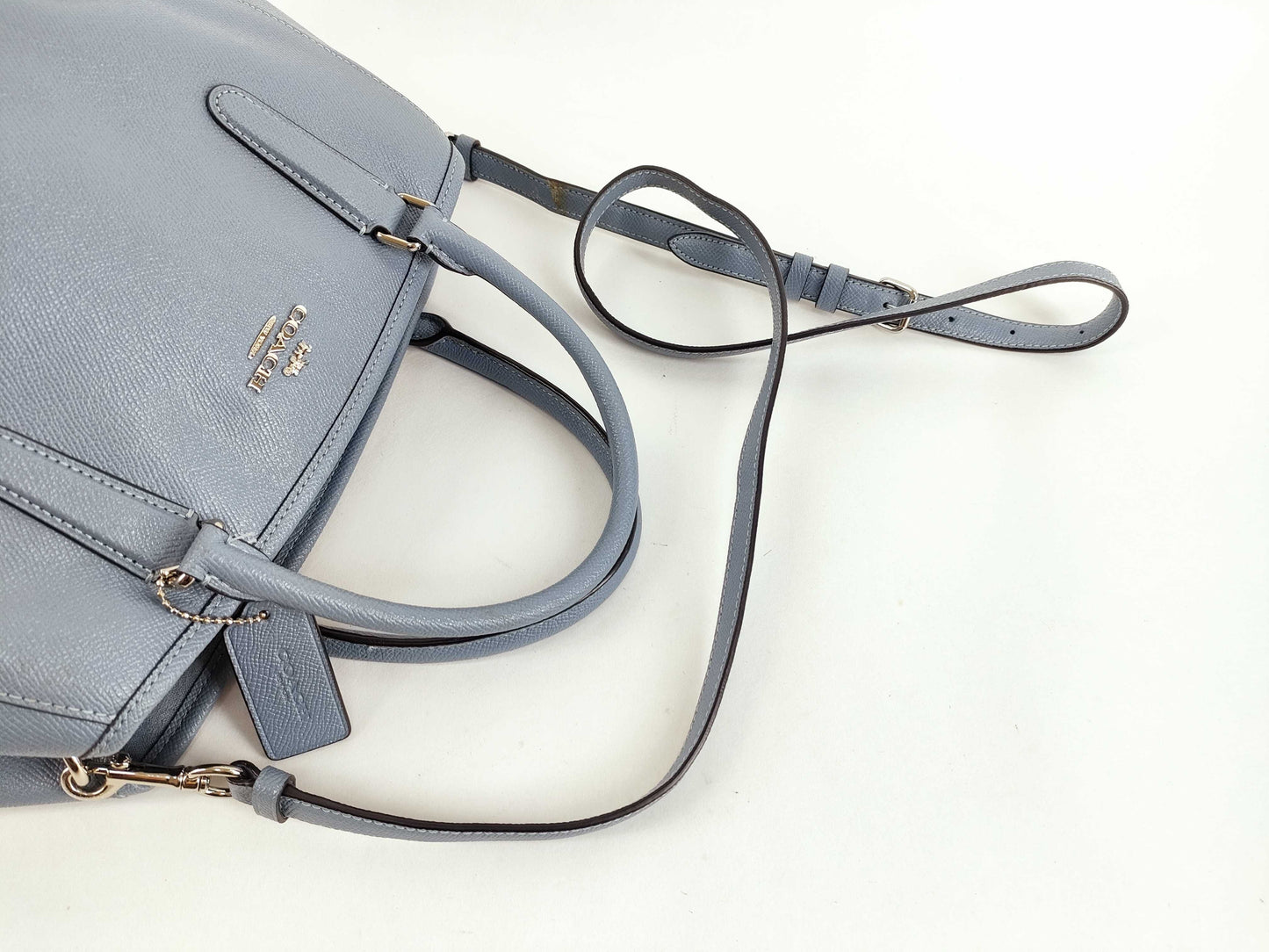 COACH COACH 2way Shoulder Bag Light Blue 57527 Handbag