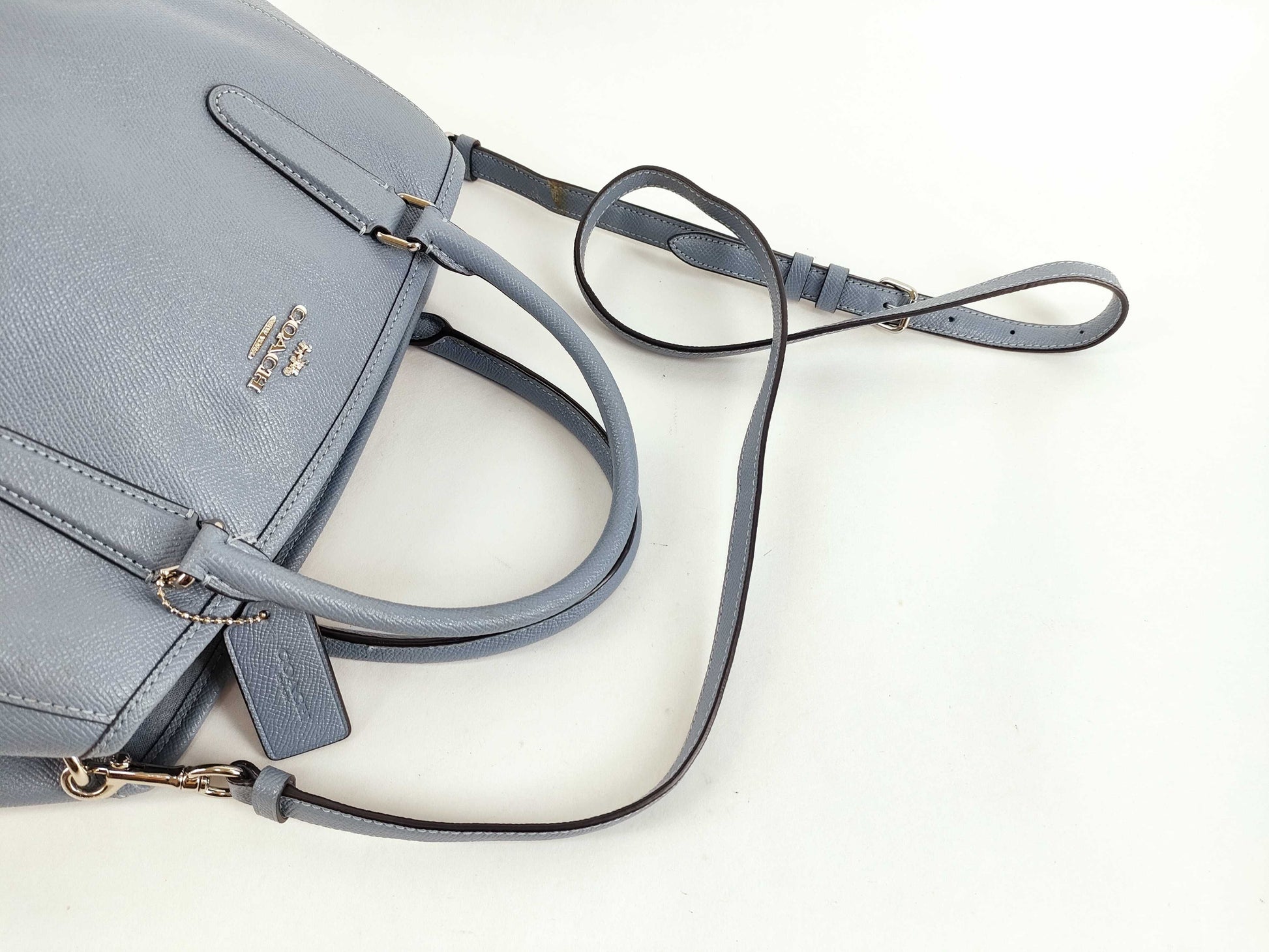 COACH COACH 2way Shoulder Bag Light Blue 57527 Handbag