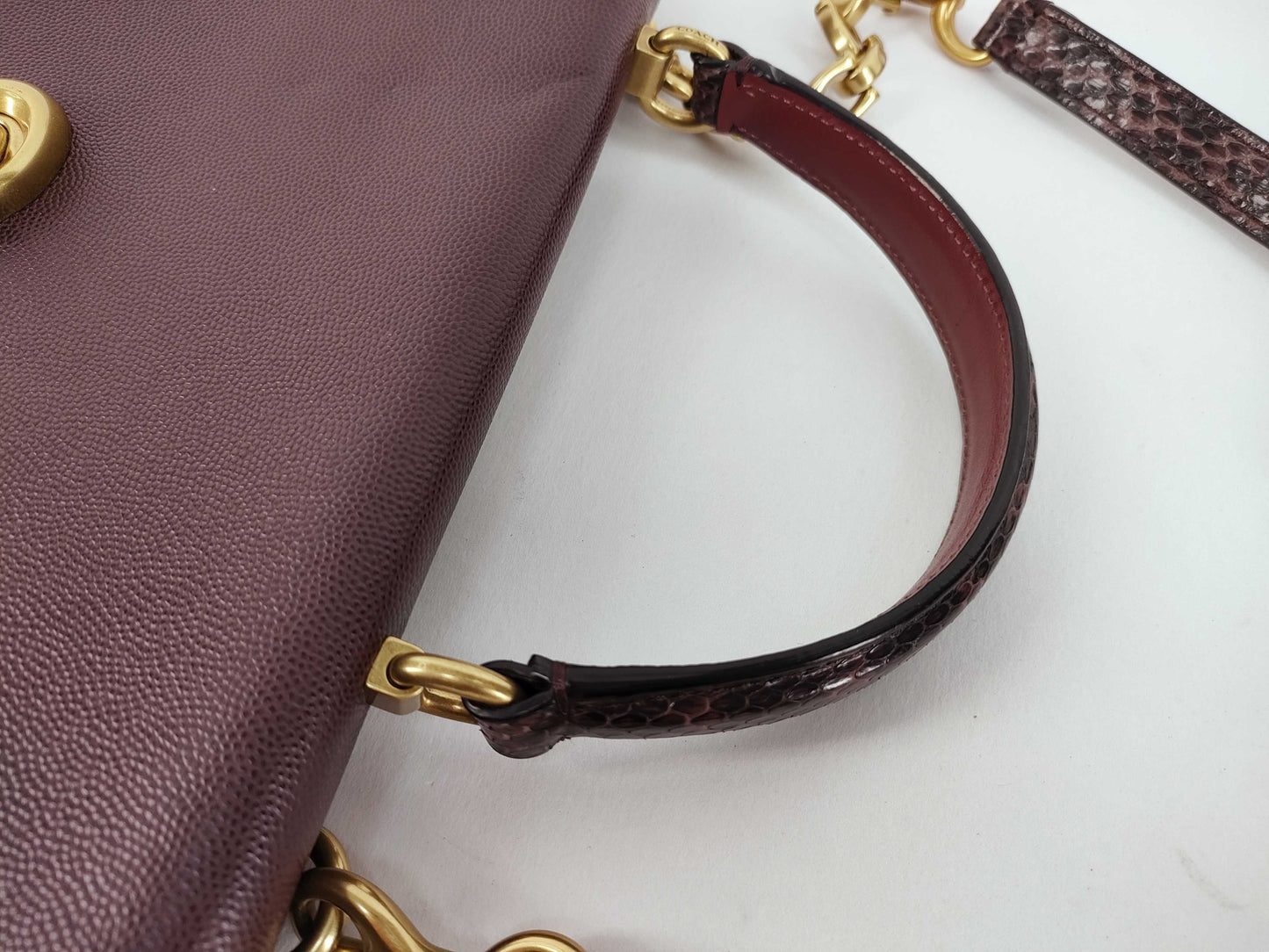 COACH COACH Python Hoodie 32 Shoulder 73969 Bag