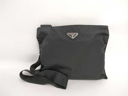 PRADA Nylon Prada Shoulder Bag Black Shoulder Bag