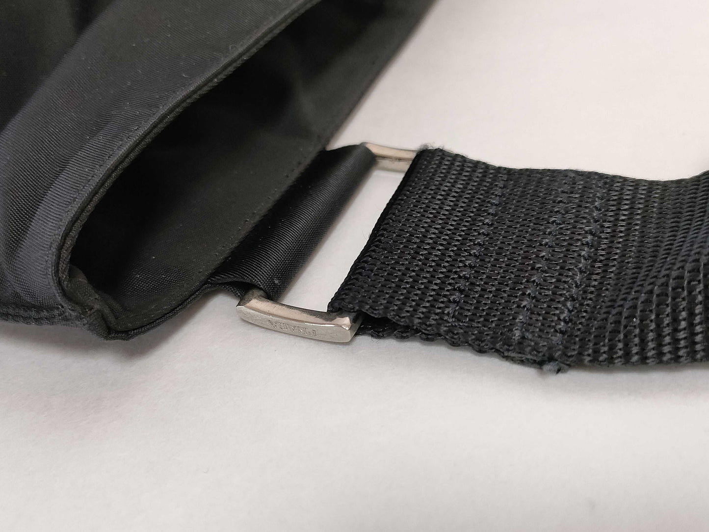 PRADA Nylon Prada Shoulder Bag Black Shoulder Bag