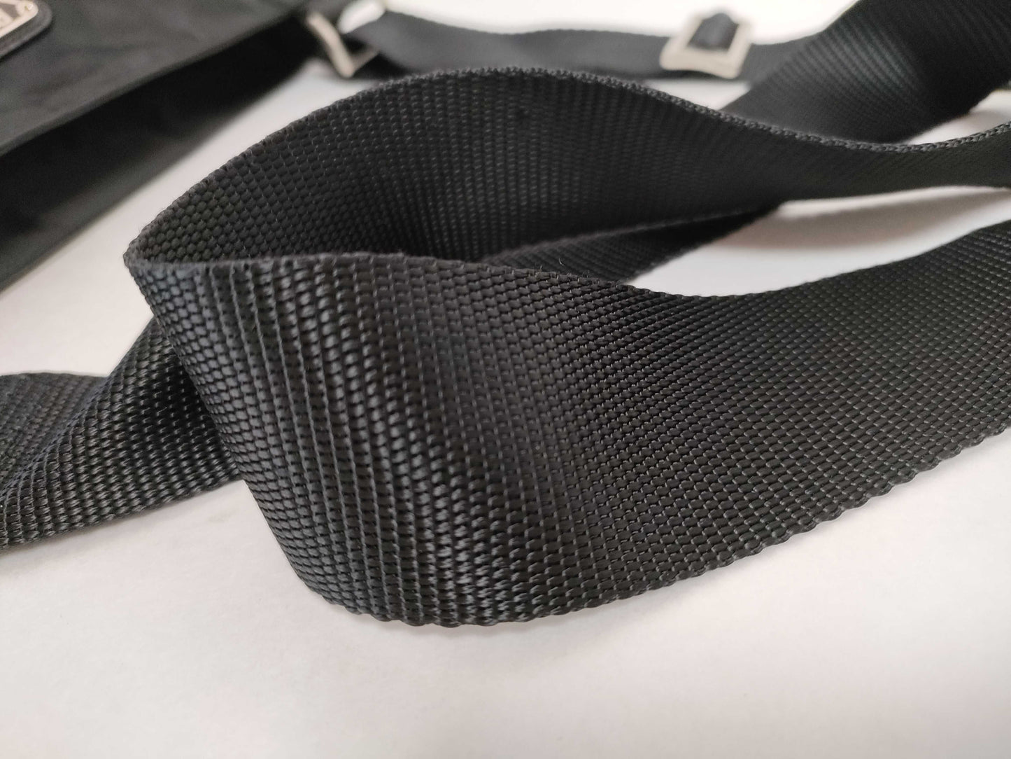 PRADA Nylon Prada Shoulder Bag Black Shoulder Bag
