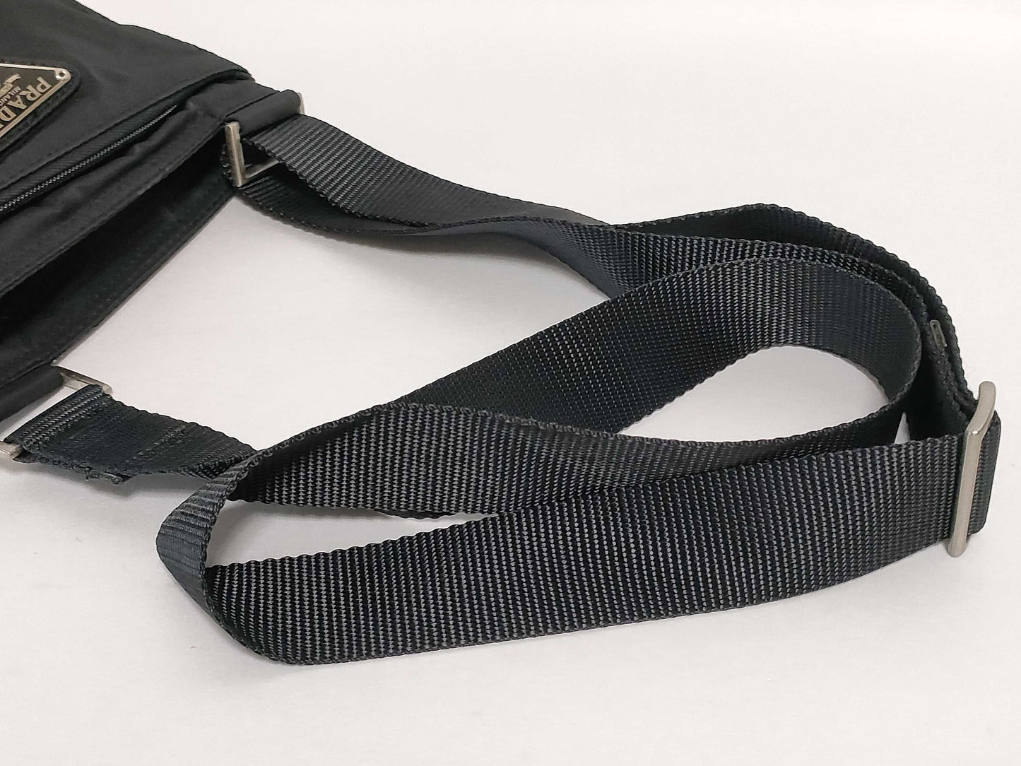 PRADA Nylon Prada Shoulder Bag Black Shoulder Bag