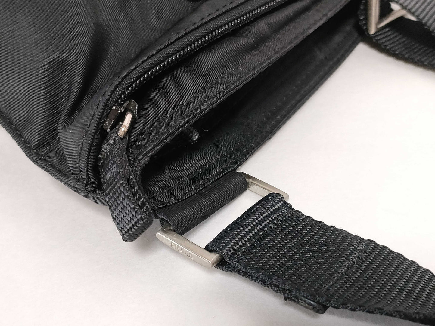 PRADA Nylon Prada Shoulder Bag Black Shoulder Bag