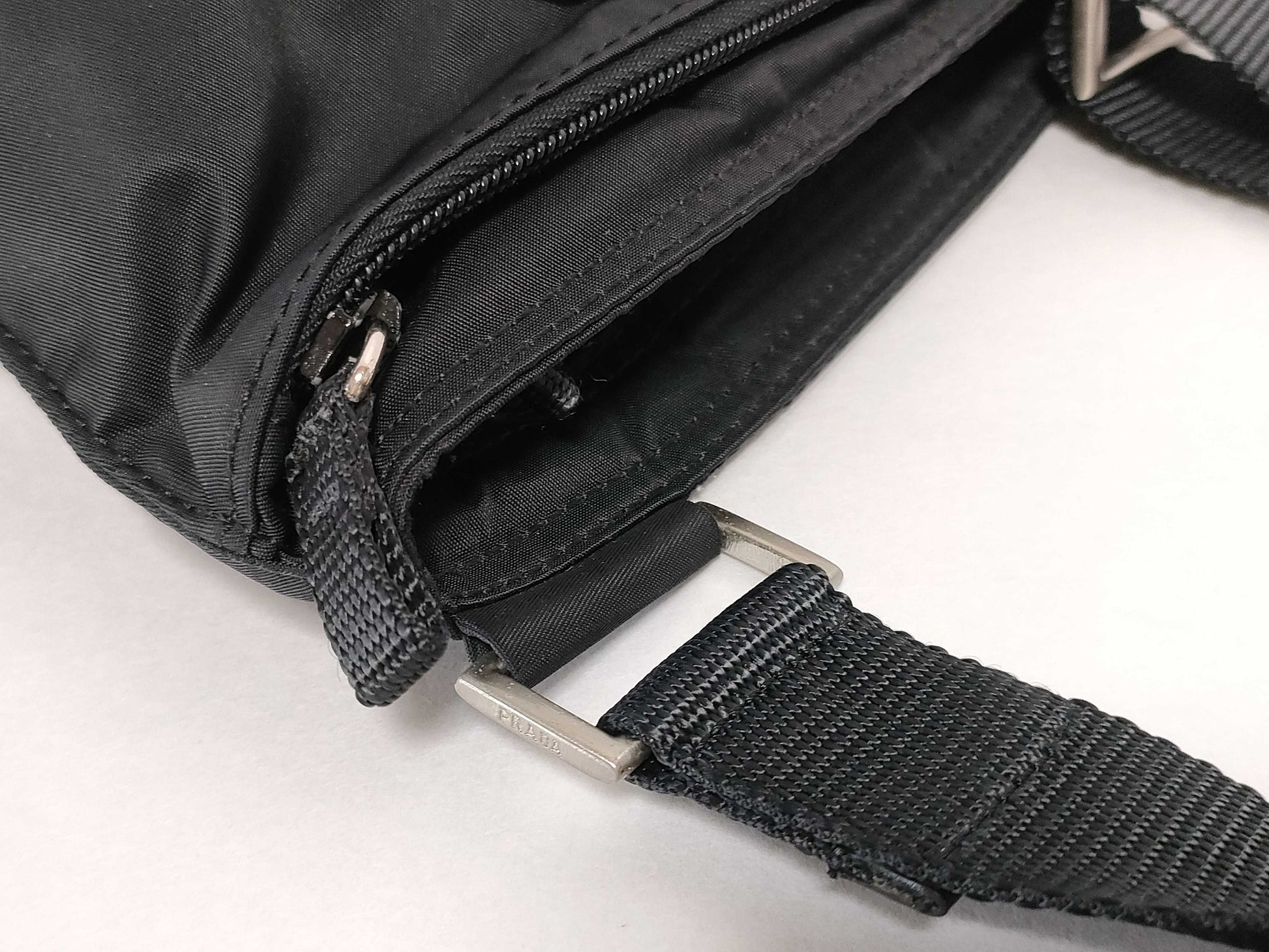 PRADA Nylon Prada Shoulder Bag Black Shoulder Bag