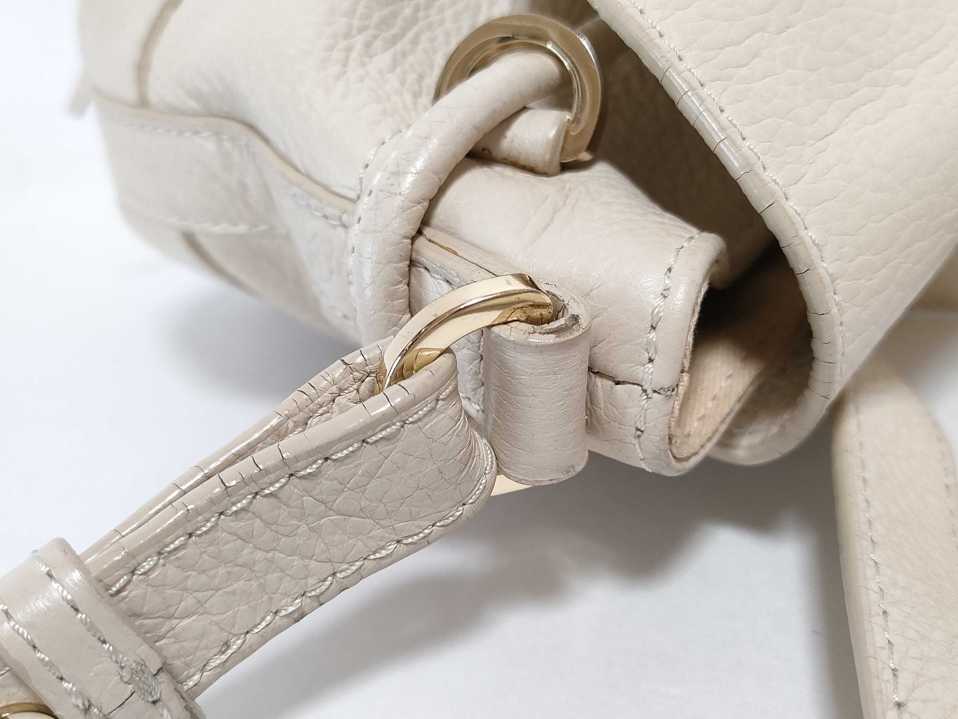 Chloe Chloe Shoulder Bag Seabike Loe Beige Fringe Shoulder Bag
