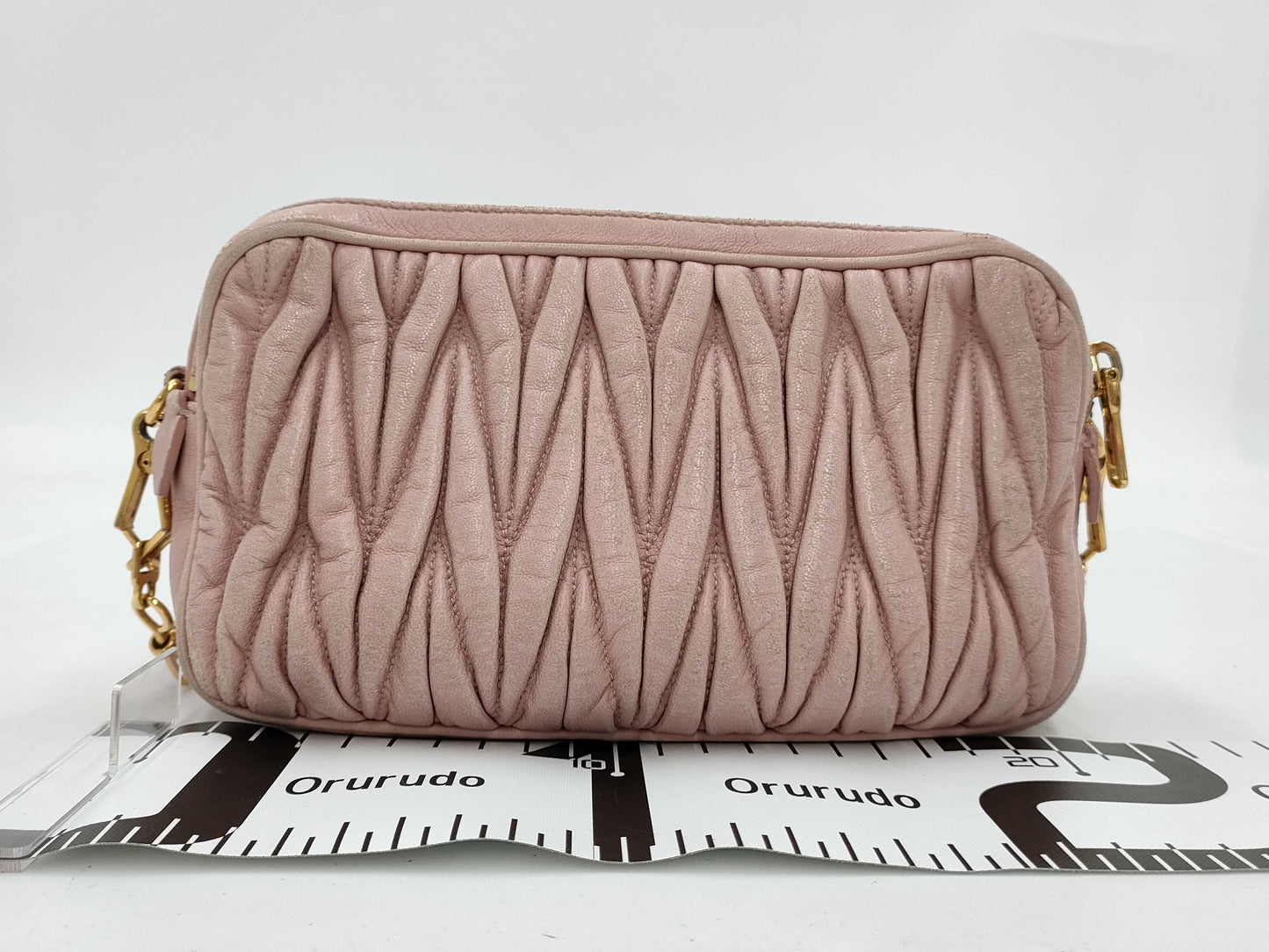 Miu Miu Matelasse Pink Shoulder Bag