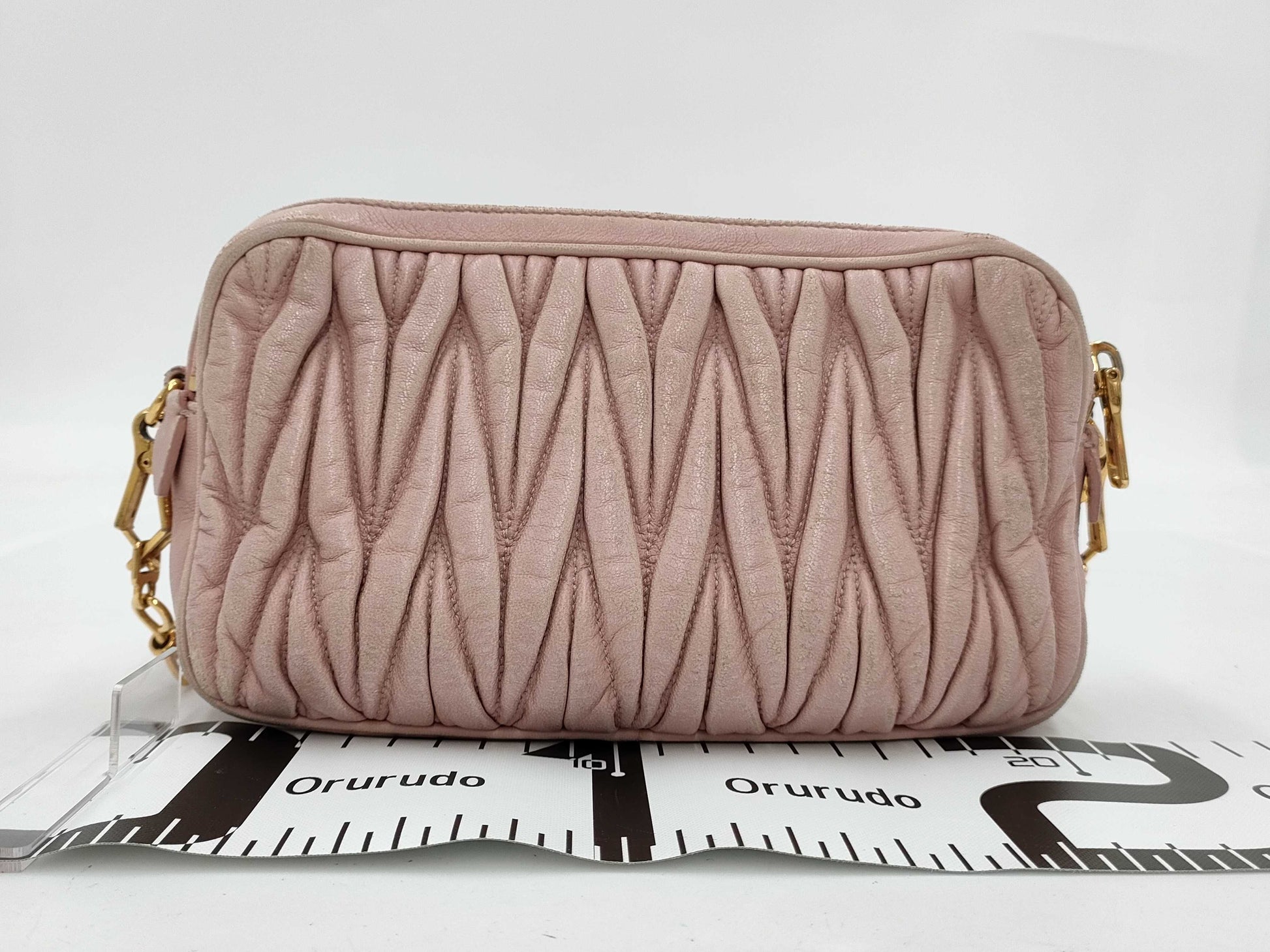 Miu Miu Matelasse Pink Shoulder Bag