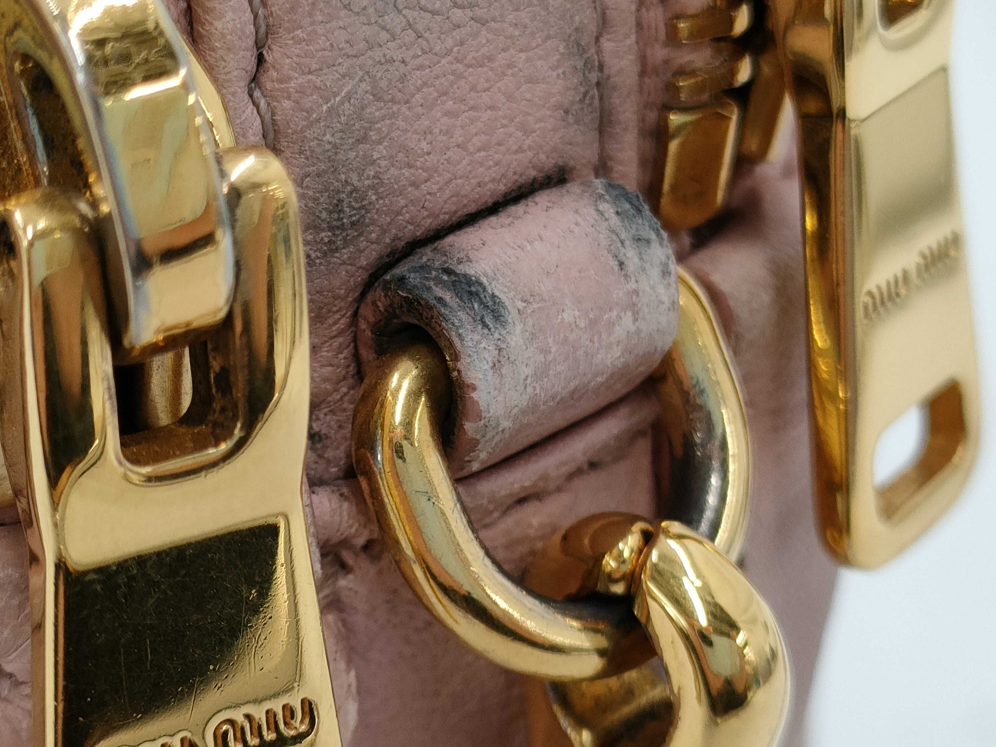Miu Miu Matelasse Pink Shoulder Bag