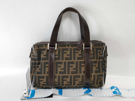 FENDI Zucca Handbag Handbag Handbag