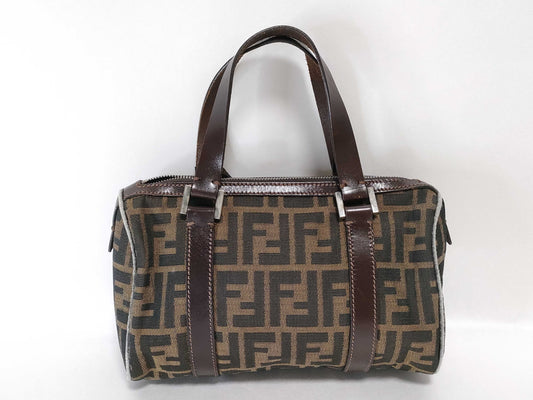 FENDI Zucca Handbag Handbag Handbag