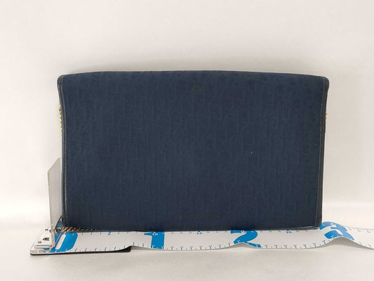 Dior Trotter Christian Dior Trotter Chain Shoulder Bag Blue Shoulder Bag