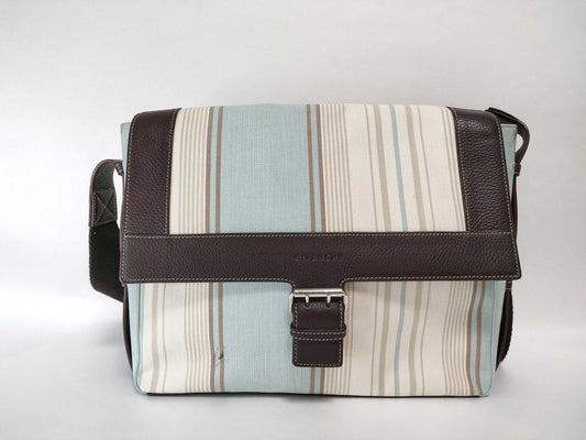 GIVENCHY Givenchy Shoulder Bag Blue Brown Shoulder Bag
