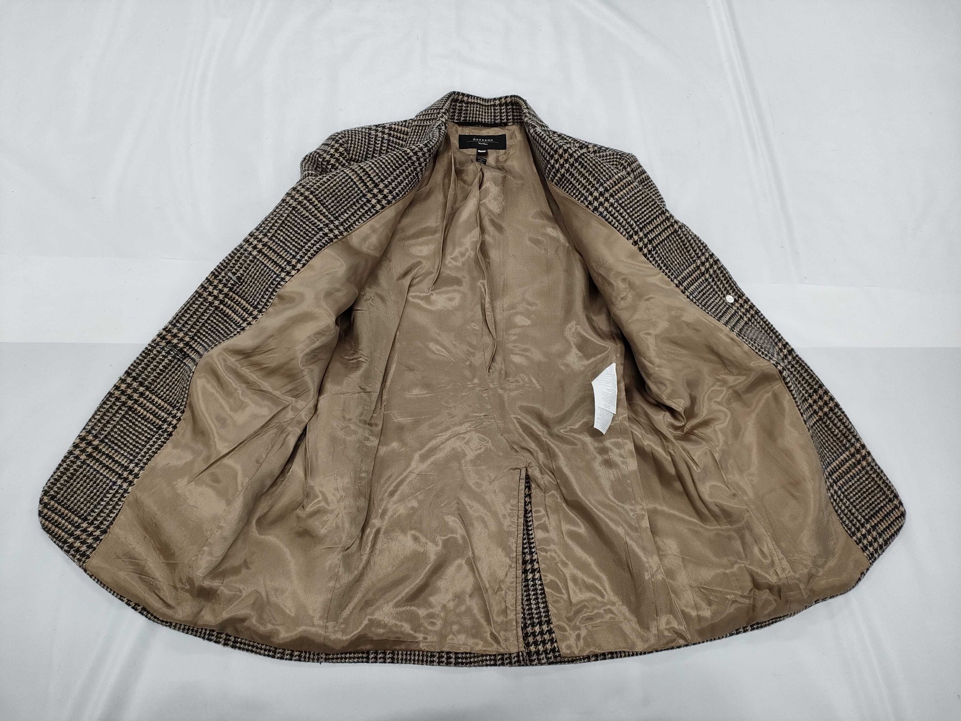 MaxMara Check Wool Jacket Coat MaxMara 42 Coat