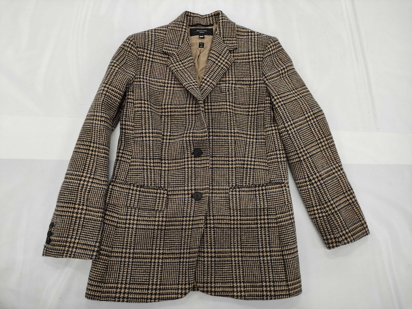 MaxMara Check Wool Jacket Coat MaxMara 42 Coat