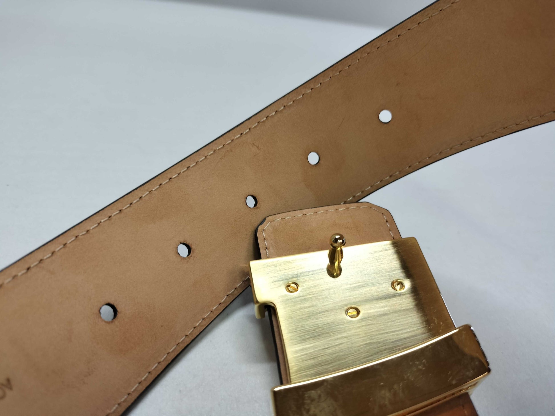 LOUIS VUITTON Monogram Louis Vuitton Belt Size 100 Belts