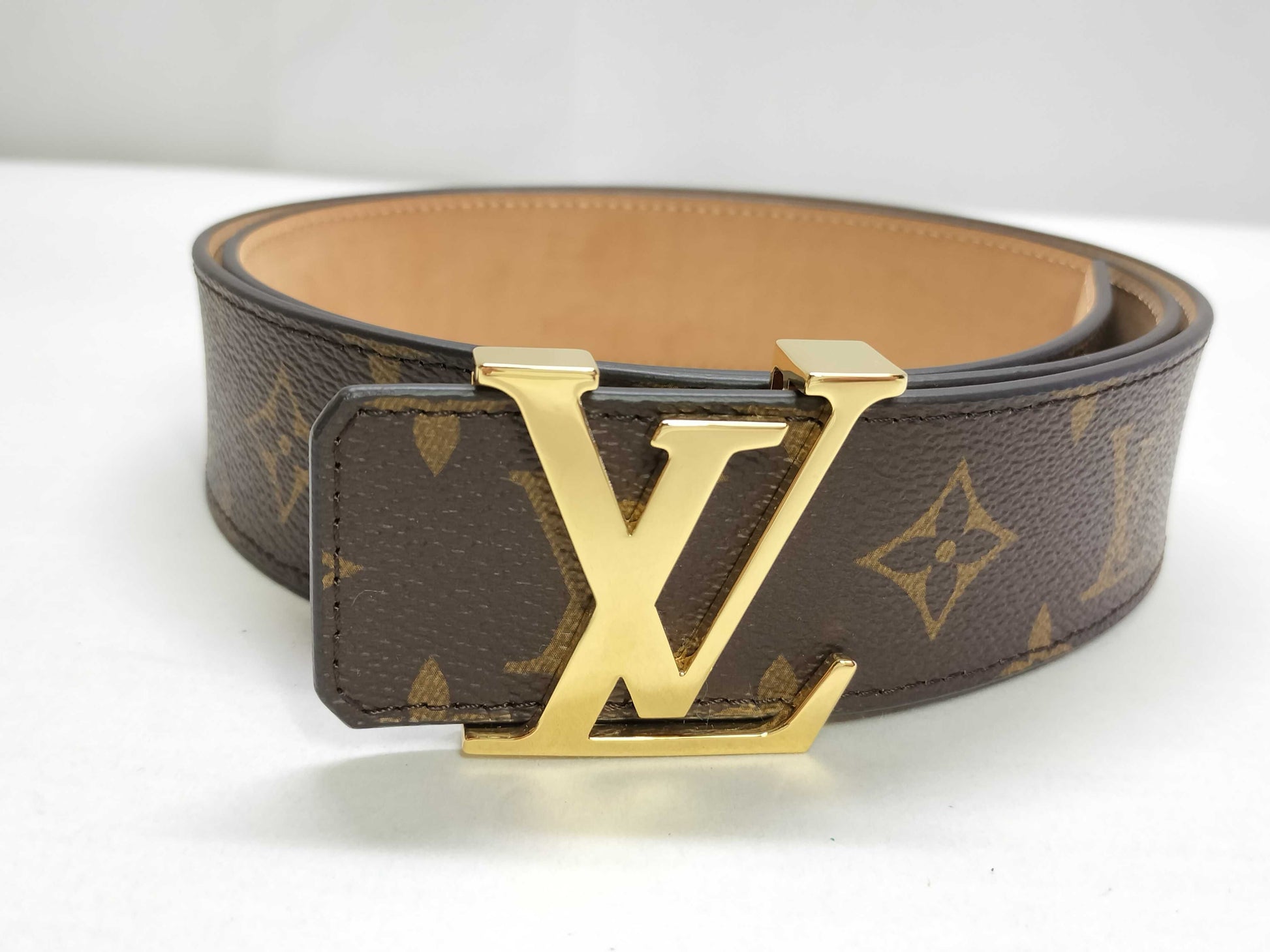 LOUIS VUITTON Monogram Louis Vuitton Belt Size 95 Belt