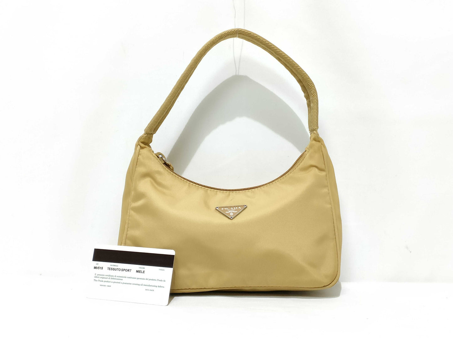 PRADA Nylon Prada Accessory Pouch Nylon Brown Handbag