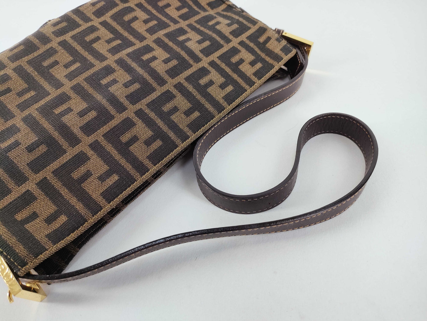 FENDI Zucca Mamma Bucket/Zucca/Gold Fittings/2579-26566-089 Shoulder Bag