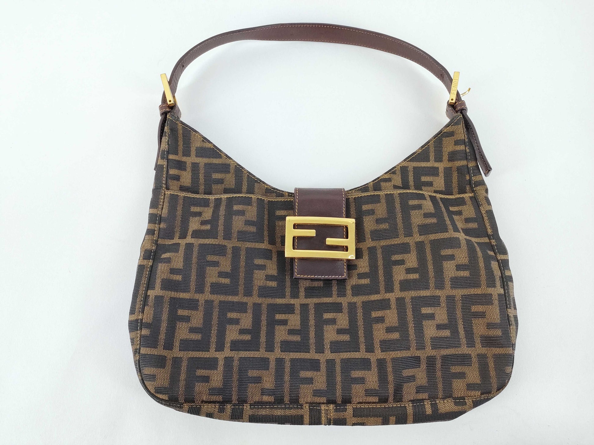 FENDI Zucka Mamma Bucket / Zucca / Gold Fittings / 2354-26569-089 Handbag