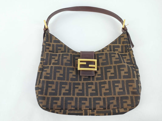 FENDI Zucka Mamma Bucket / Zucca / Gold Fittings / 2354-26569-089 Handbag