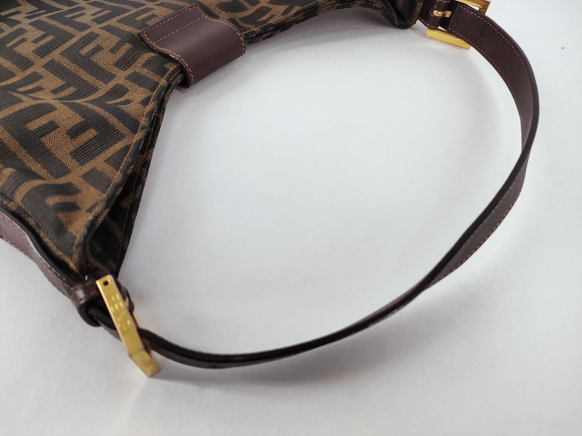 FENDI Zucka Mamma Bucket / Zucca / Gold Fittings / 2354-26569-089 Handbag