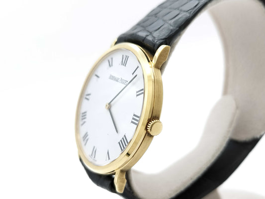 AUDEMARS PIGUET Round 14539BA D41637 Manual Winding White Dial 18K Gold Women's Watch