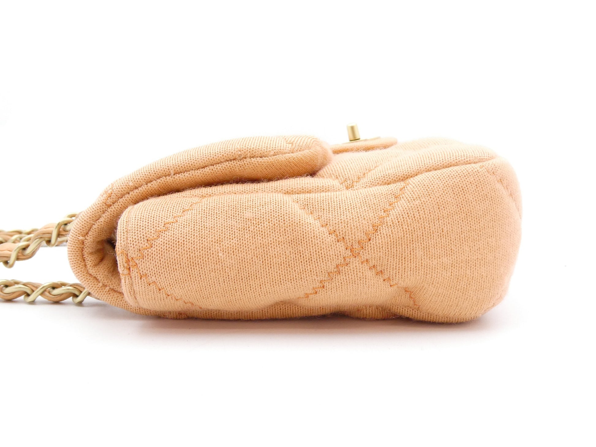 CHANEL Matlasse Cocomark Cotton Chain Shoulder Bag