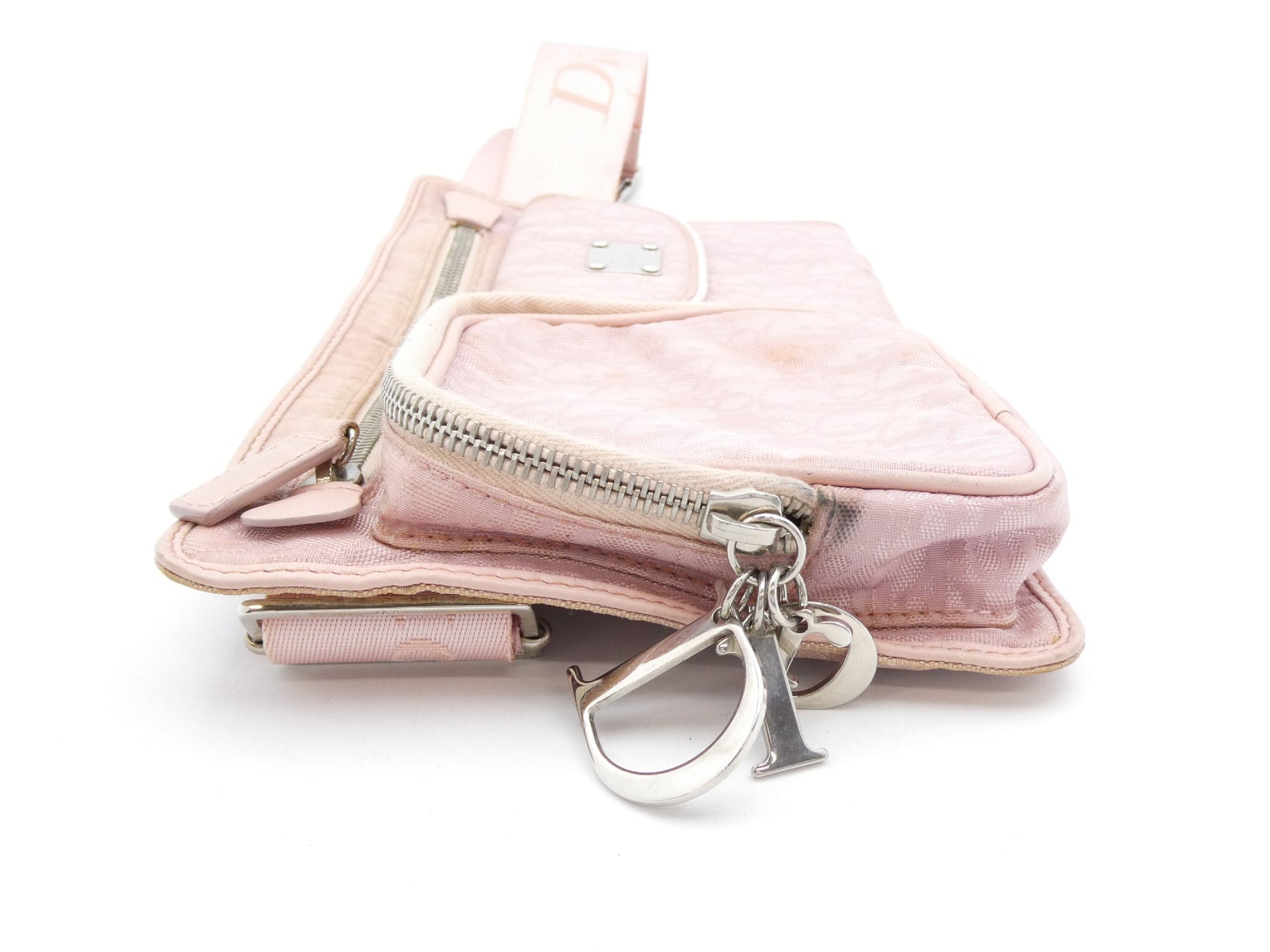 Dior Trotter Pattern Logo Charm Waist Bag