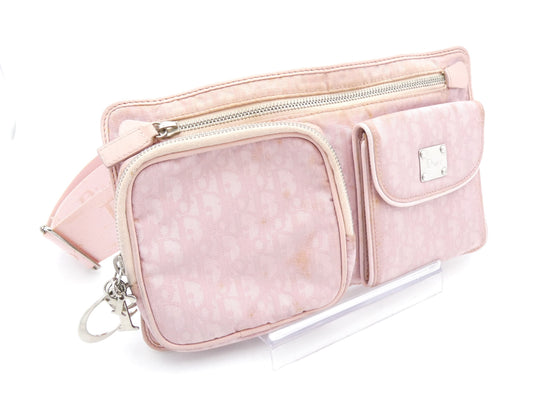 Dior Trotter Pattern Logo Charm Waist Bag