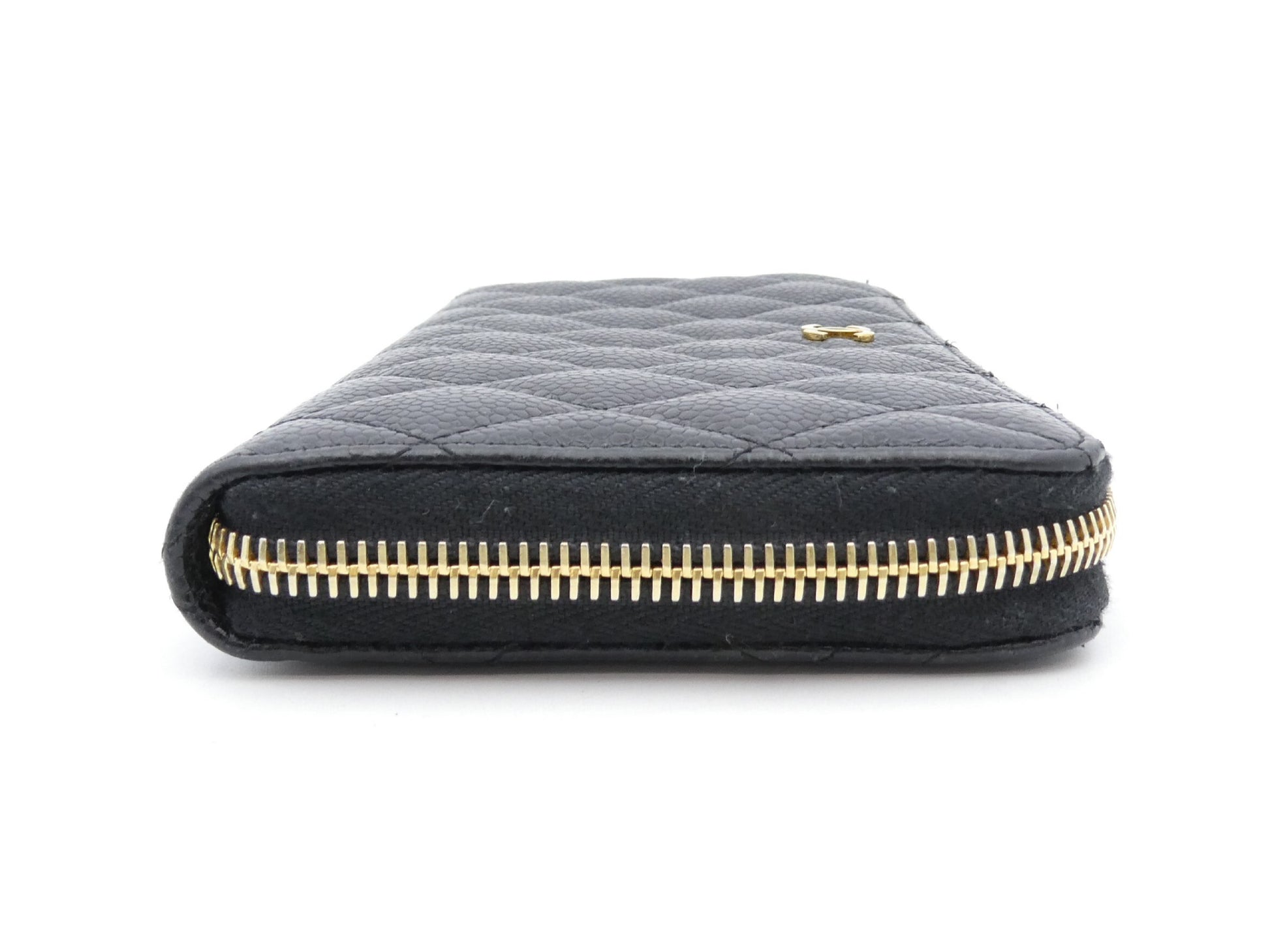 CHANEL Matelasse Coco Mark Caviar Skin Wallet